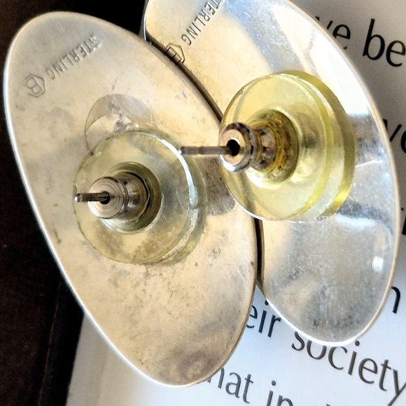 925 Sterling Silver BIRKS 2 IN ONE EARRINGS - Picture 15 of 16